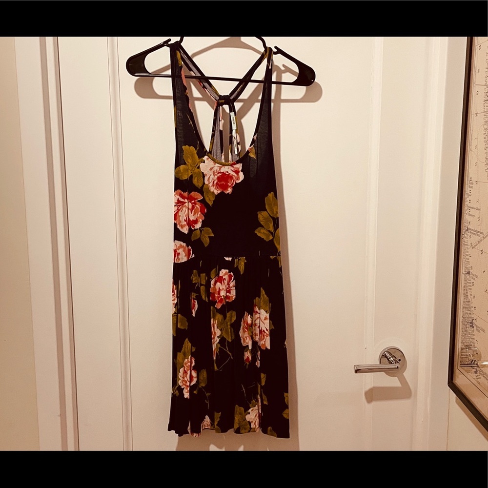 Kimchi Blue Navy Floral Mini Sundress (Medium)